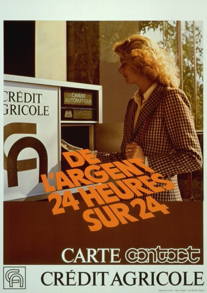 2 CA-AF 940 : affiche pour la Carte Contact du Crédit Agricole, 1979, Archives Historiques de Crédit Agricole SA
